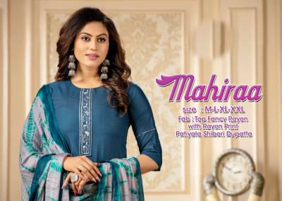 Mahiraa By Trendy Fancy Rayon Readymade Salwar Kameez Collection